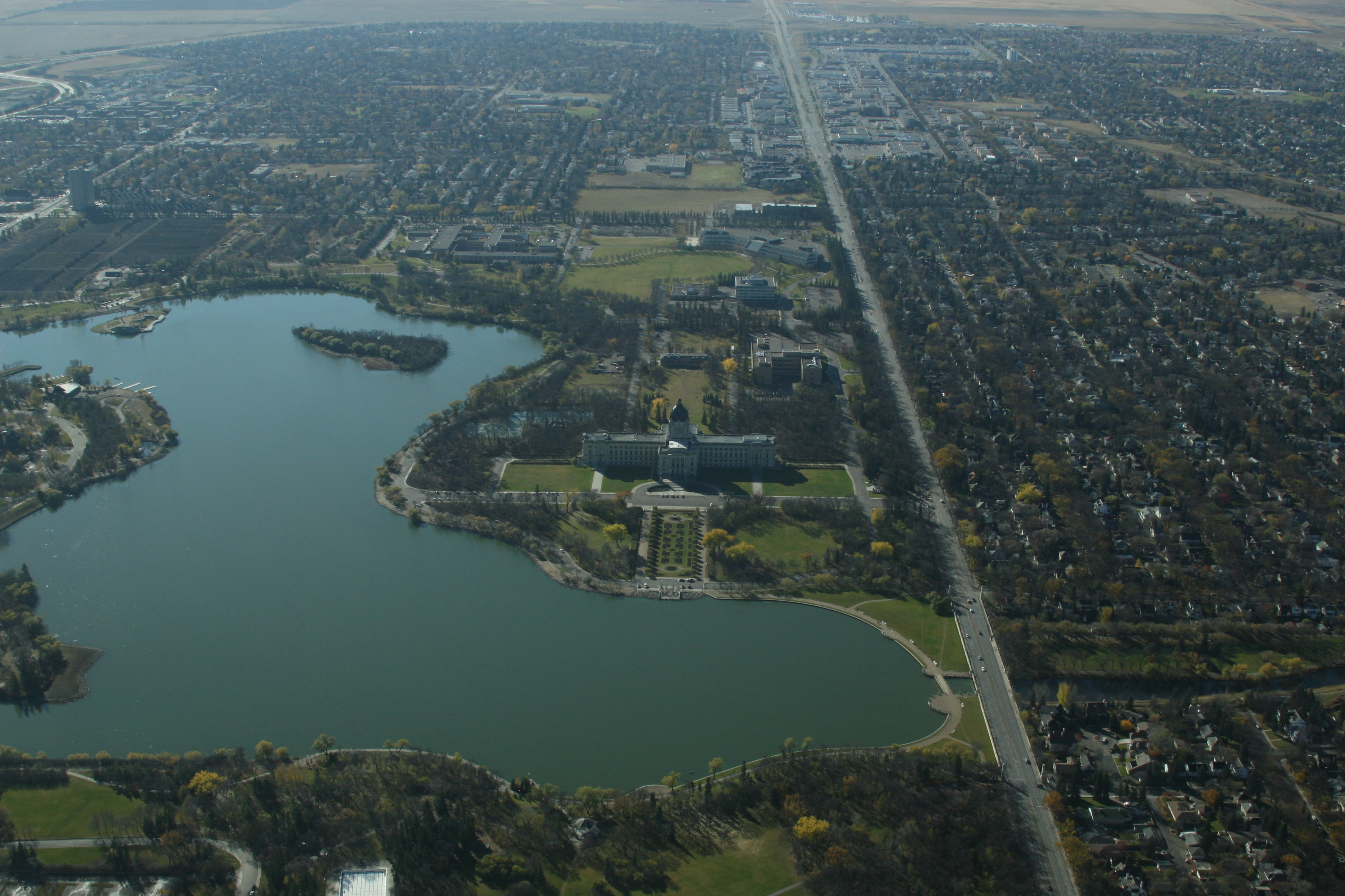 Wascana Lake Aerial